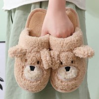 3size 뽀글 곰돌이 털슬리퍼 겨울 털 실내화 거실화