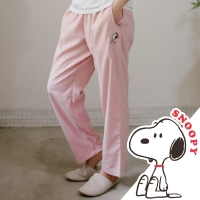 기모잠옷 실내복 여성홈웨어스누피 9부 파자마바지