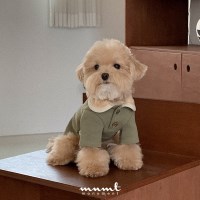 모노먼트 Pique collar shirt (Khaki)