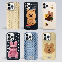 윈터 니트 체크 겨울 귀여운 하드케이스 모음