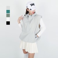 보스케 여성 봄 가을 골프웨어 골프 오버핏 아노락 조끼 베스트 L021