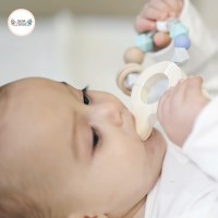 [디어랑쥬] 편백 나무 치발기 + 딸랑이