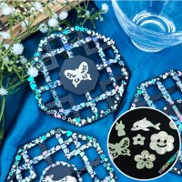 자개공예 나전칠기 만들기 키트 DIY 컵받침 - 팔각형 B도안