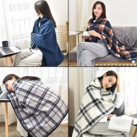 여자 남자 겨울 입는담요 판초 무릎 담요