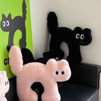 귀여운 고양이 인형 목베개 목쿠션