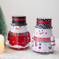 오뚝이 크리스마스 틴박스 선물 소품용 틴케이스