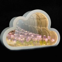 [솜씨키트] 튤립 구름 거울 LED 무드등 DIY 키트