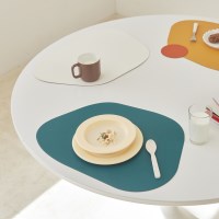 페니체 모던 투톤테이블매트 가죽식탁매트 3스타일 5컬러