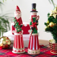 LED 산타 눈사람 크리스마스 장식인형 소품