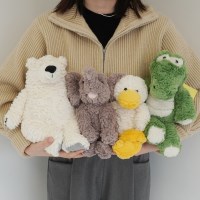 북극곰 코끼리 오리 악어 애착 인형 [4종 동물 곰돌이 공룡 수면]
