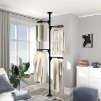 리우리빙 폴형 빨래건조대 행거 스탠드 옷걸이