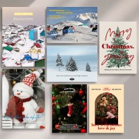 윈터 원더랜드 크리스마스 인테리어 포스터 63종(A3 사이즈)