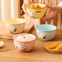 SNOOPY 스누피 캐릭터 도자기 식기 그릇 볼 4.7인치