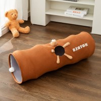 캣냐옹 스웨이드 베어 캣터널 고양이 접이식 동굴 장난감 미로 숨숨