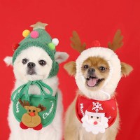 강아지 고양이 크리스마스 코스튬 파티 악세사리 용품 모자 케이프