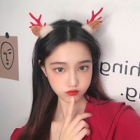 연말 크리스마스 파티 헤어핀 루돌프 머리띠