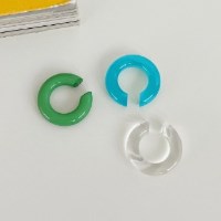 acrylic donut earcuff (3colors)