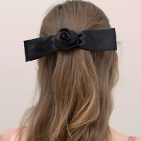 rose ribbon hair pin