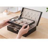 fooi 시크릿 2단 귀걸이 악세사리 보관함 보석함 열쇠형