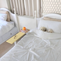 러블리 테이블 와이드 사이드테이블 침대틈새선반