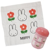 일본 수입 미피 물수건 케이스 세트 미피얼굴 플라워