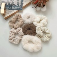 여자 겨울 따뜻 포근 웜톤 곱창밴드 머리끈