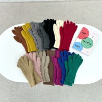 핑거 홀 니트장갑 스마트폰 터치 손가락 구멍 단색 무지 컬러장갑