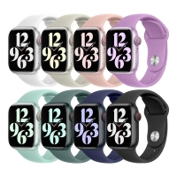 애플워치 실리콘 스트랩 스포츠 밴드 10 9 8 7 SE 2 울트라