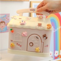 스티커 입체 파츠 DIY 나만의 하우스 저금통 만들기 어린이금고 어린