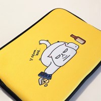 심드렁큰 노트북 파우치 13인치 패브릭 지퍼형