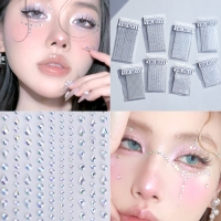 아인스토어 페이스 큐빅 스티커 포인트 메이크업 반짝이 아이돌 파츠