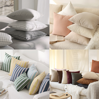 심플 무지 체크 스트라이프 거실 쇼파 쿠션커버 방석커버 5size