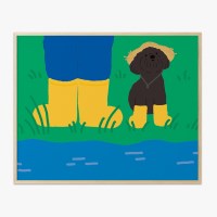 SUMMER VACATION, 킴밍 인테리어 액자 거실 강아지 그림
