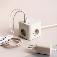 라이프썸 큐브멀티탭 3구 4포트 USBC타입 1.8m(LFS-HA53) 8종 택1