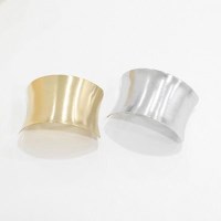 여자 볼드 실버 골드 모던 심플 똑딱 헤어핀