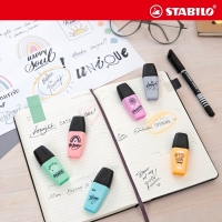[텐텐단독] 스타빌로 보스 미니 형광펜 파스텔 러브 6색 세트
