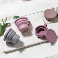 국산 실리콘 접이식 컵 휴대용 양치 캠핑 등산 폴딩