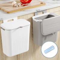 벽걸이 휴지통 주방 화장실 쓰레기통 음식물 욕실 싱크대 9L