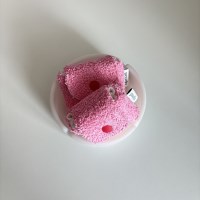 terry mini pouch (deep pink)