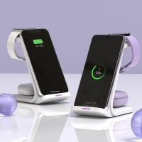 필 3in1 고속 무선충전기 갤럭시워치/애플워치 2종 W55