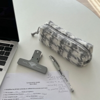 Argent square pencil case - owen grey