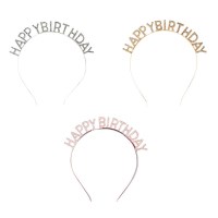 생일파티 큐빅 머리띠 1개(색상 택1)