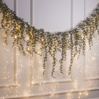 둔떼 소나무 벽걸이 커튼 가랜드