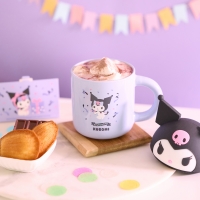 [Sanrio] 파티 페이스 머그컵 세트 (산리오 보온 뚜껑 증정)