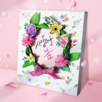 만들기 봄꽃 리스 입체 종이 액자 (4인용)