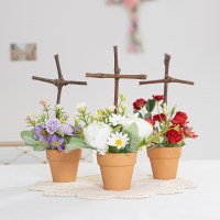 부활절 사순절 십자가 화분 set 24cm 3컬러 인테리어 교회
