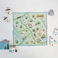 토토로 마을지도 핸드 타월