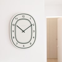 [무아스] 플랫우드 포레스트 벽시계 무소음 인테리어 시계