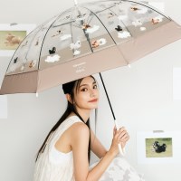 wpc우산 강아지 튼튼한 투명우산 비닐 장우산 PT-HK01-001