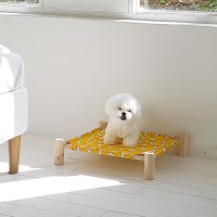 헤이스테이 우드 패브릭 강아지 해먹 침대 애견 조립식 캠핑 의자 쇼